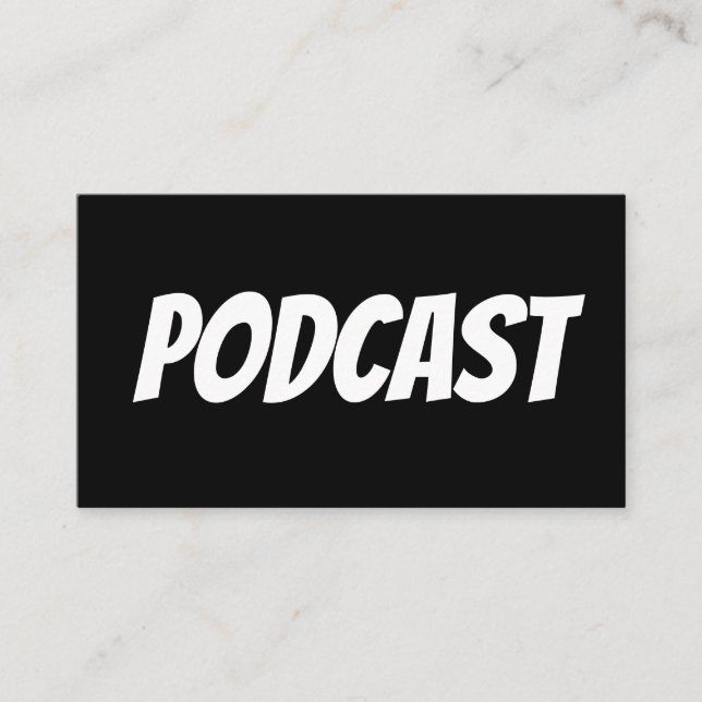 PODCASTvisitkortar Visitkort (Framsida)