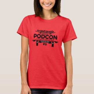Podcon 2017 Shirt! - svart logotyp T Shirt