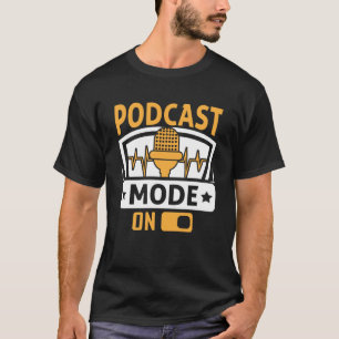 Poddsändningsläge på Podcaster Podcasting Intervie T Shirt