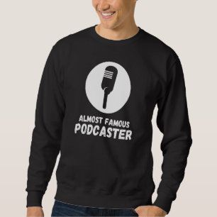 Poddsändningsvärd Podcaster Podcasting Social Medi Lång Ärmad Tröja