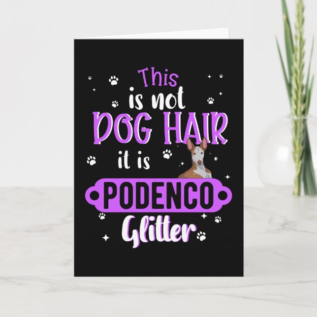 Podenco Greyhound Hund Funny Gift Idea Kort (Framsida)