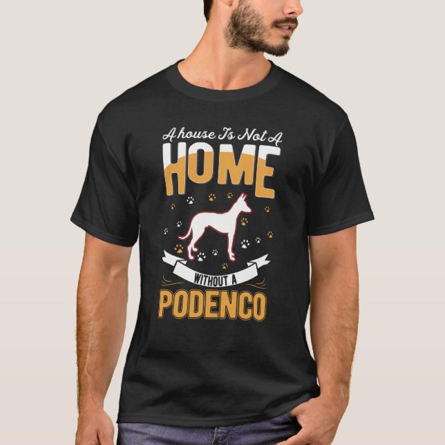 Podenco Home Ibizan Hound Podenco T Shirt (Framsida)