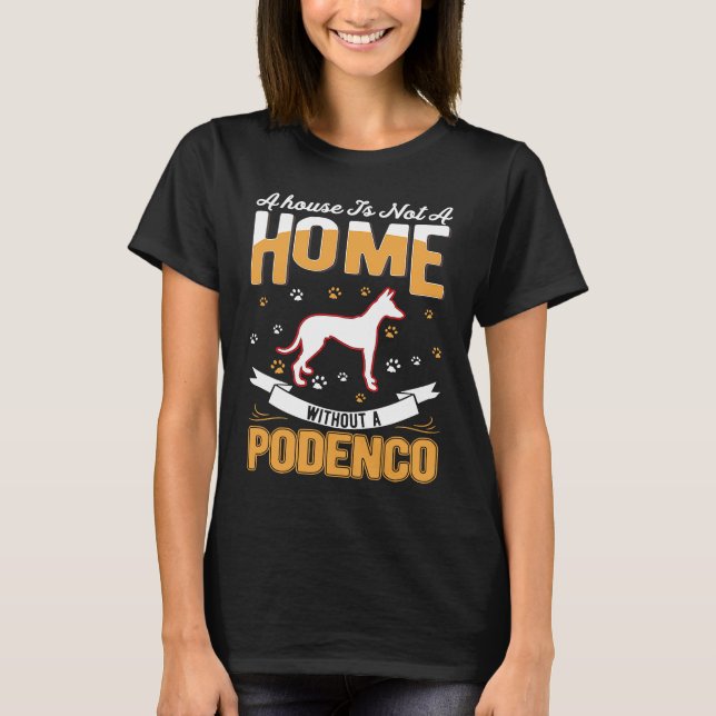 Podenco Home Ibizan Hound Podenco T Shirt (Framsida)