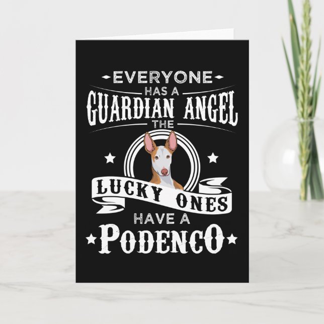 Podenco Hund Funny Gift Idea Kort (Framsida)
