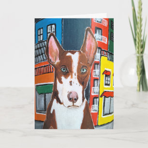 Podenco in Town Painting av Alfred Fox Kort