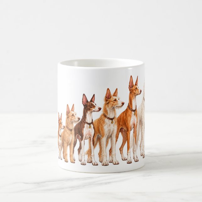 Podenco-uppställning Kaffemugg (Center)