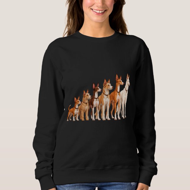Podenco-uppställning T Shirt (Framsida)