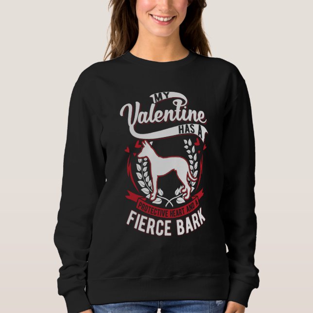 Podenco Valentine's Day Ibizan Hound Podenco T Shirt (Framsida)