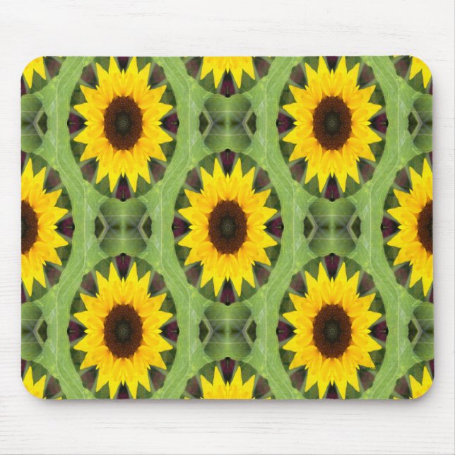 Poder av solblommor.... musmatta (Framsidan)