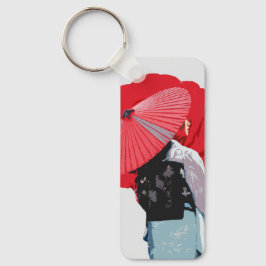 Poderoso Retrato Avermelhado Japão Contemporâneo  Nyckelring