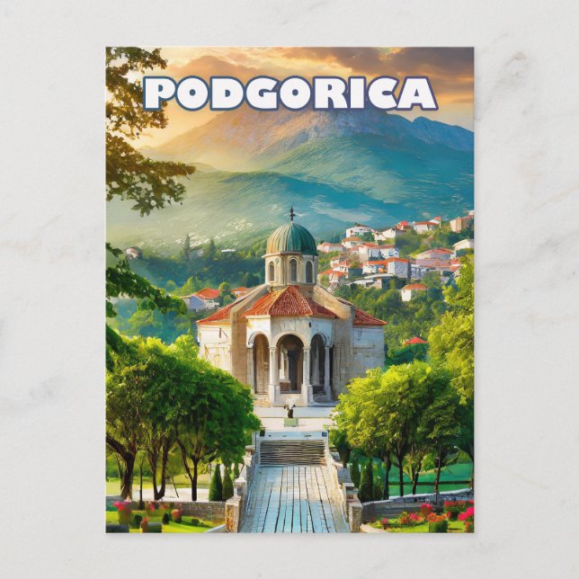 Podgorica, au cœur des Balkans envoûtants Vykort (Framsida)