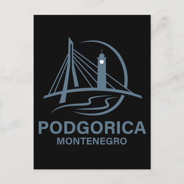 Podgorica Montenegro Europa Vykort (Framsida)