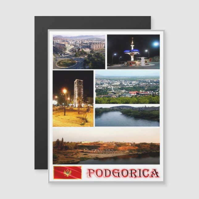 Podgorica - Montenegro - Mosaic - (Fram/baksida)