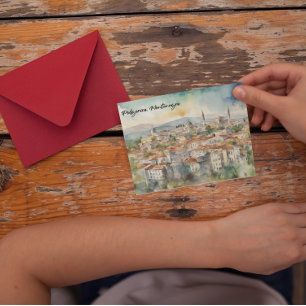 Podgorica Montenegro Panorama View Vykort