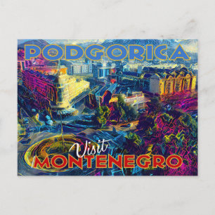 Podgorica, Montenegro Vykort