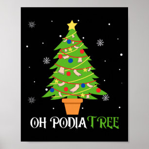 Podiatri julgran fotläkare fot medicinsk är poster