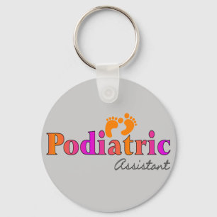 Podiatric assistent med 2 fot design nyckelring
