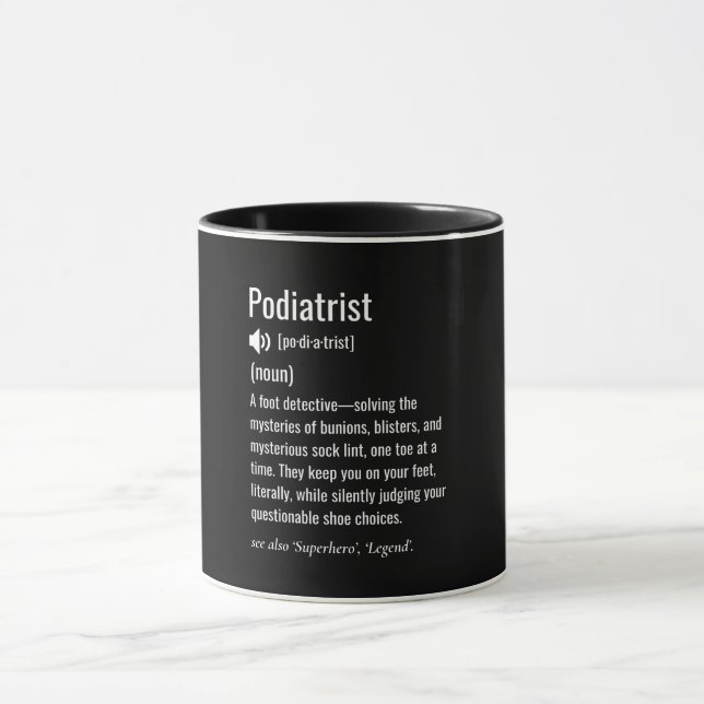 Podiatrist definition mugg (Center)