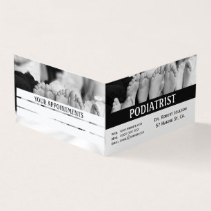 Podiatrist Enkla Fötter Medicinsk Tidbokning Visitkort