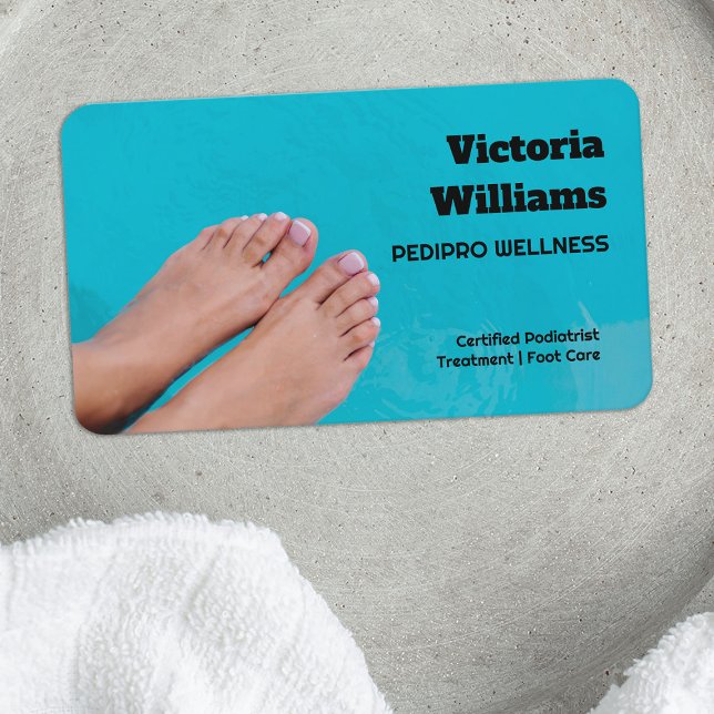 Podiatrist Foot Care Visitkort (Podiatrist Foot Care Business Cards)