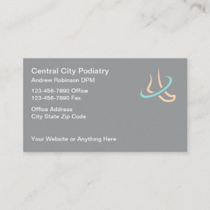 Podiatrist Foot Doktor Office Medical Visitkort