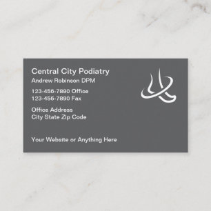 Podiatrist Foot Doktor Office Medical Visitkort