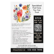 Podiatrist Foot Health Practin QR Code Modern
