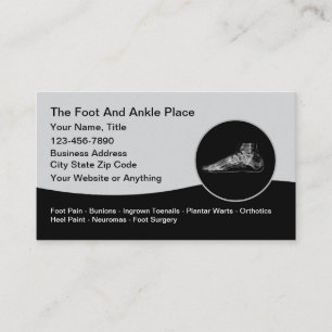 Podiatrist Foot och Ankle Doktor Visitkort