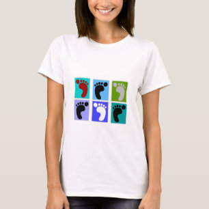Podiatrist Gifts Popart Design of Feet T Shirt