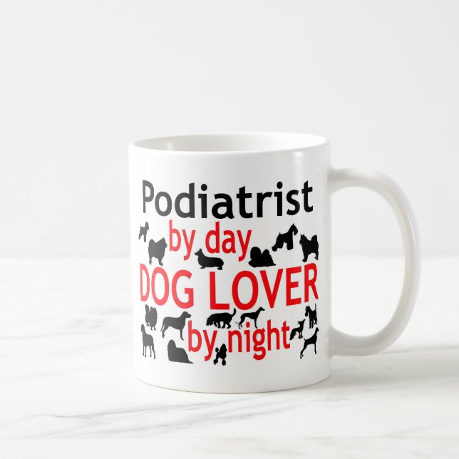 Podiatrist Hund älskare Kaffemugg (Höger)