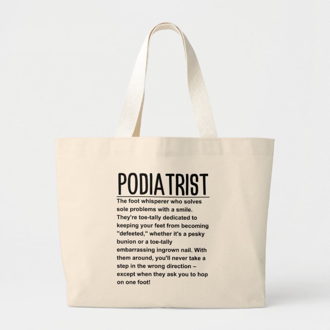 Podiatrist Jumbo Tygkasse (Framsidan)