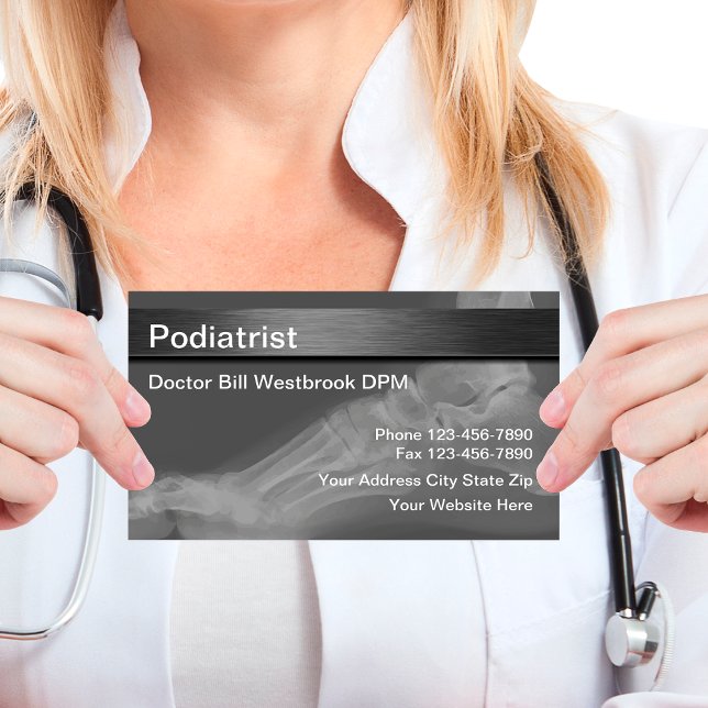 Podiatrist medicinska Affärskort Visitkort (Skapare uppladdad)