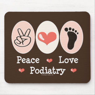 Podiatrist Mousepad för fredkärlekPodiatry Musmatta
