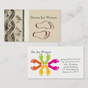 Podiatrist Ortopedist Surgeon Destiny Destiny's Visitkort