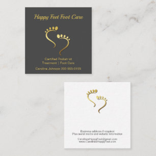 Podiatrist Pedicure Chiropodist Foot Care Fyrkantigt Visitkort