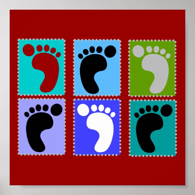 Podiatrist Popart Art Poster (Framsidan)