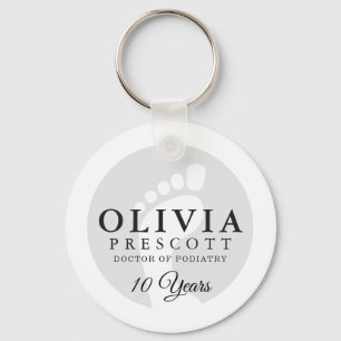 Podiatrist Professionell Pension Keychain Nyckelring