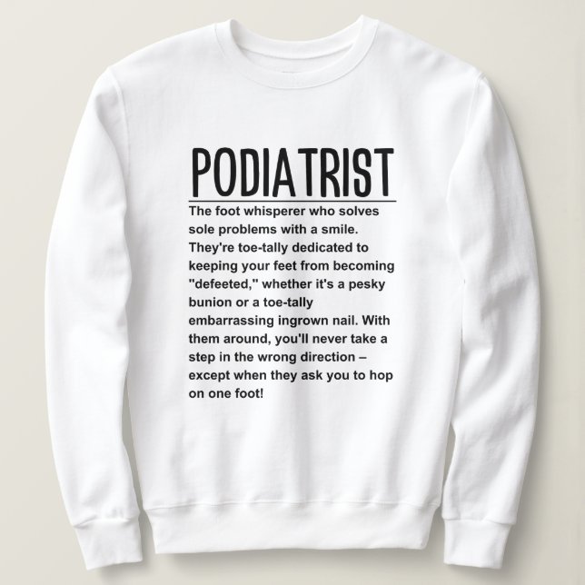 Podiatrist T Shirt (Design framsida)