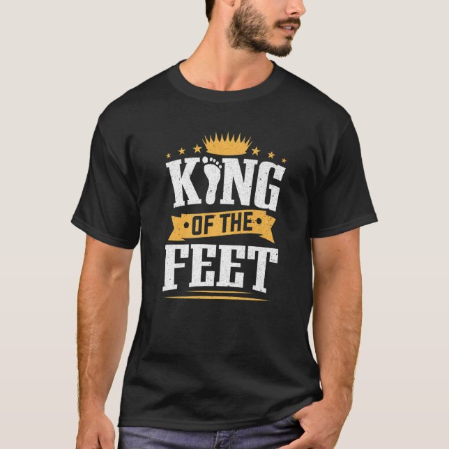 Podiatrister Kung i Feet Podiatrist Podiatry T Shirt (Framsida)