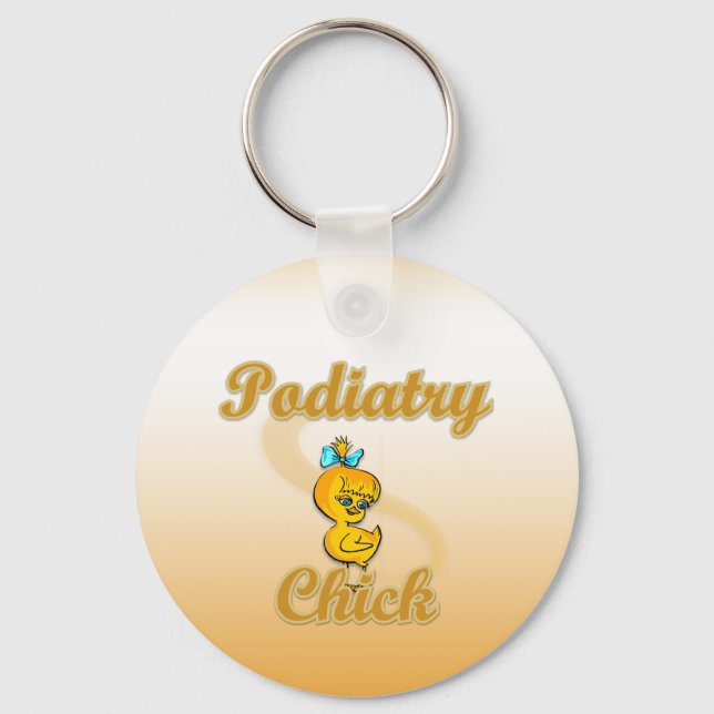 Podiatry Chick Nyckelring (Framsida)