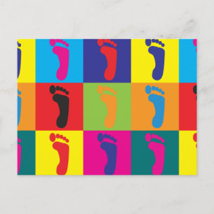 Podiatry Pop Art Vykort