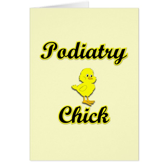 Podiatrychick Hälsningskort (Framsidan)