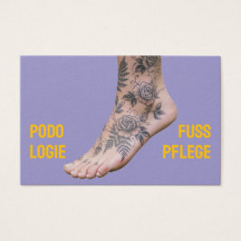 Podology Photo QR Code Foot Care Visitkort