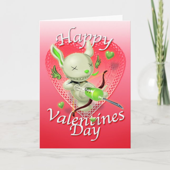 Poe Adjö Puppy Valentine Helgkort (Framsida)