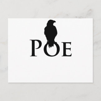 Poe Edgar Allan Poe und der Rabe Vykort
