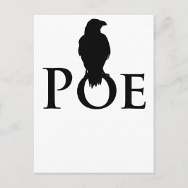 Poe Edgar Allan Poe und der Rabe Vykort