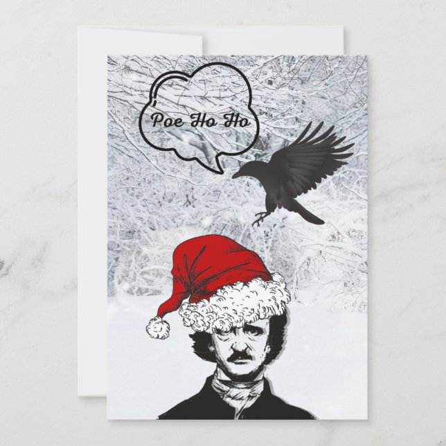 Poe Ho Ho Helgdag Card Julkort (Framsida)