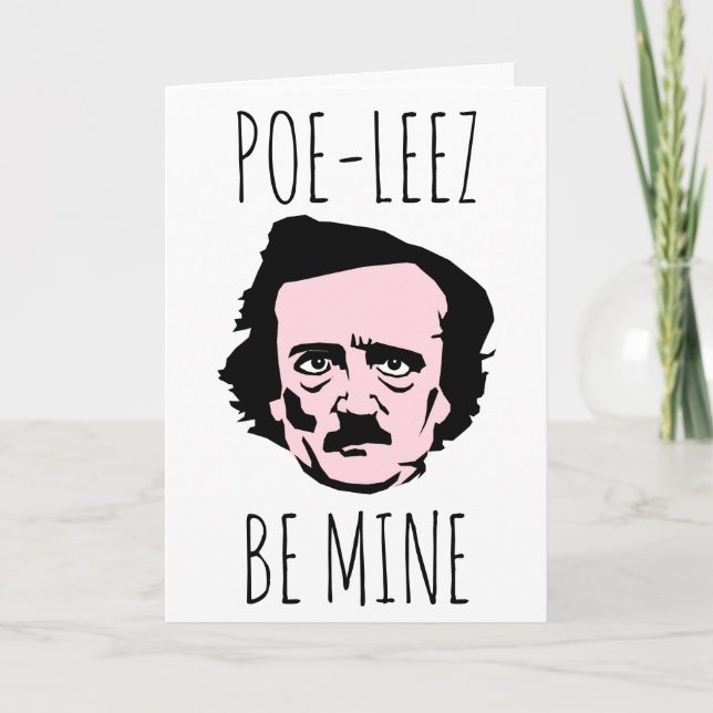 Poe Leez be Mine Valentine Helgkort (Framsida)