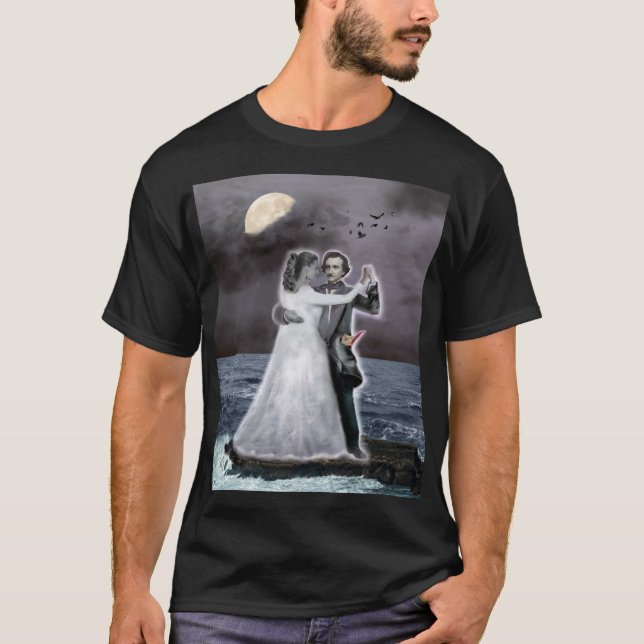Poe och Annabel Lee det okända havet T Shirt (Framsida)