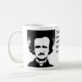 Poe-offert vid skrivning av Kort-artiklar Kaffemugg